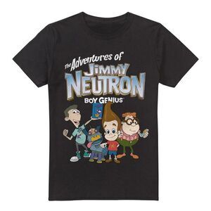 Jimmy Neutron Mens Group T-Shirt / Black